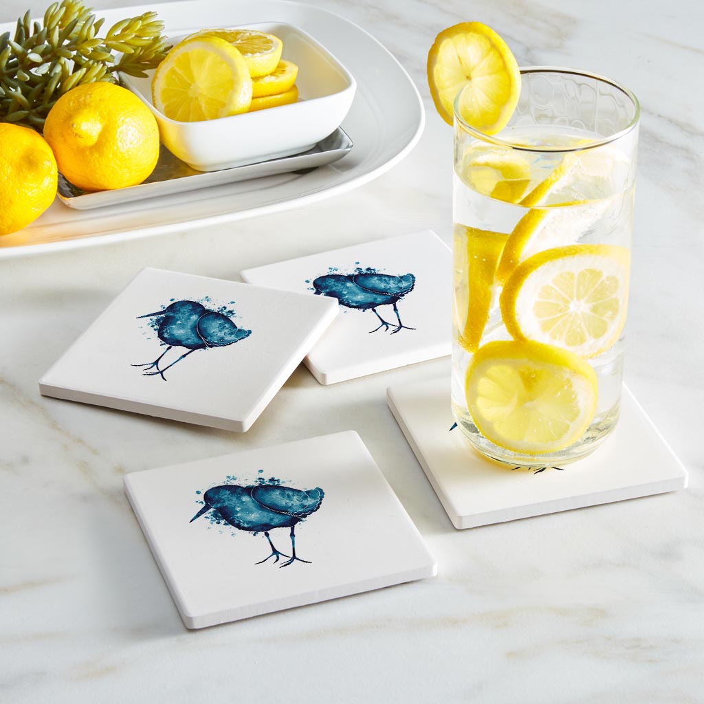 East Coast Water Color Sand Piper | Absorbent Coasters | Set of 4 | Min 2