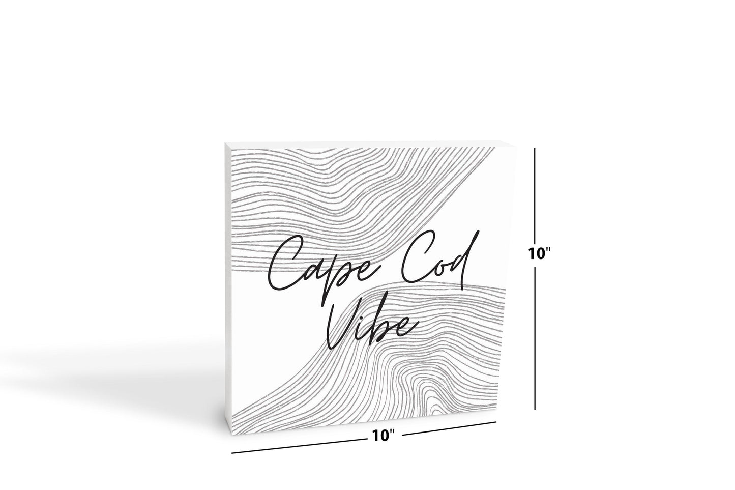 Minimalistic B&W Cape Cod Vibe | Wood Block | Eaches | Min 2