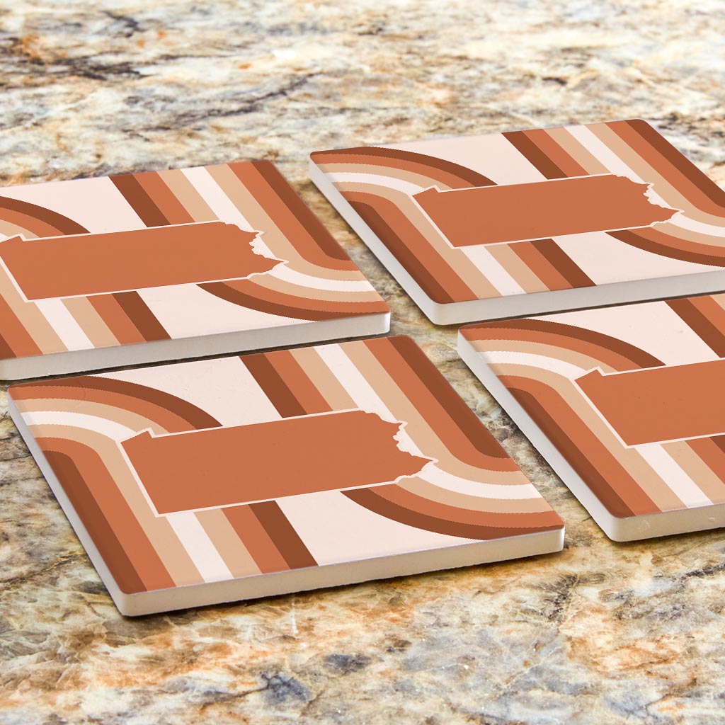 Modern Minimalist Pennsylvania State | Absorbent Coasters | Set of 4 | Min 2