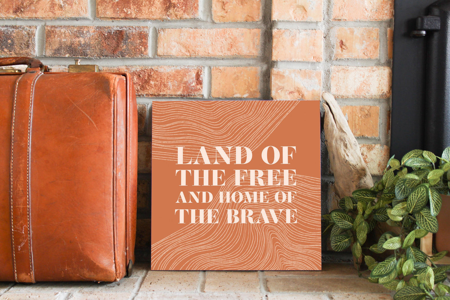 Modern Minimalist New York Free Brave | Wood Sign | Eaches | Min 2