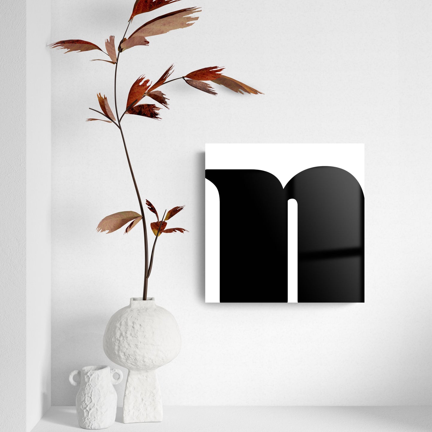 Fun Chunky Monogram N | Hi-Def Glass Art | Eaches | Min 2