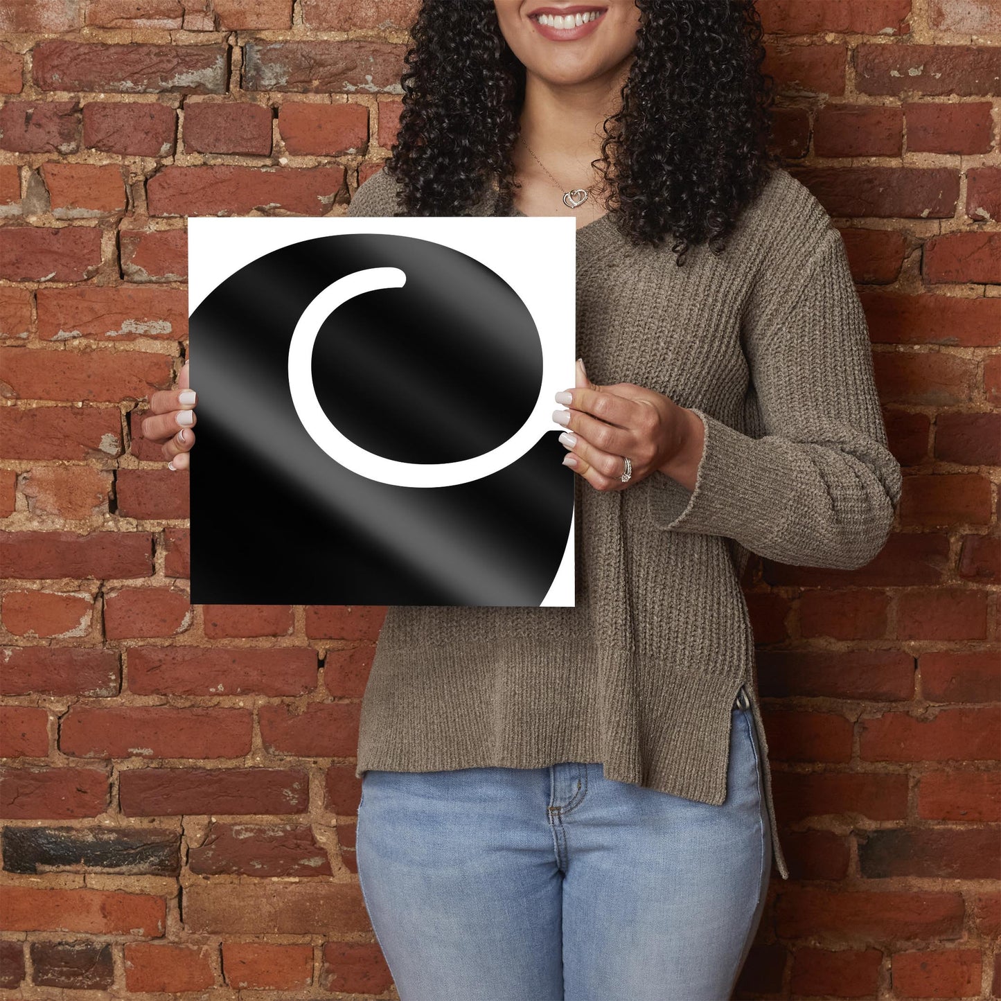 Fun Chunky Monogram C | Hi-Def Glass Art | Eaches | Min 1