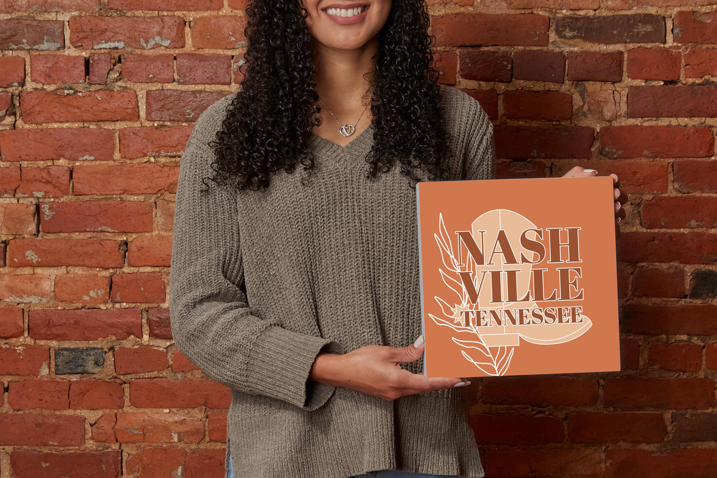 Modern Minimalist Tennessee Nashville Boot | Wood Block | Eaches | Min 2