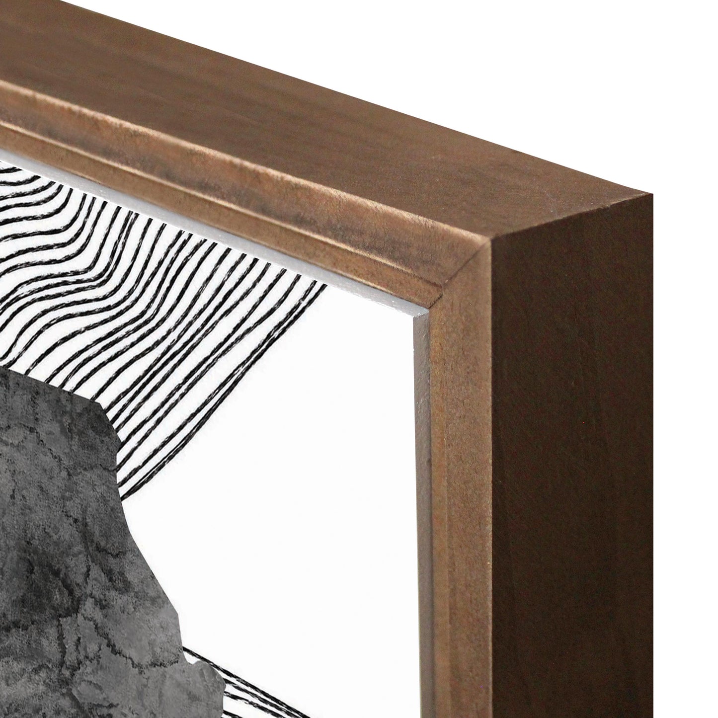Minimalist B&W Missouri State With Fluid Lines | Wood Sign | Eaches | Min 1