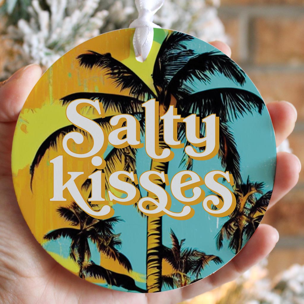 Salty Kisses Palm Trees| Wood Ornament | Eaches | Min 6