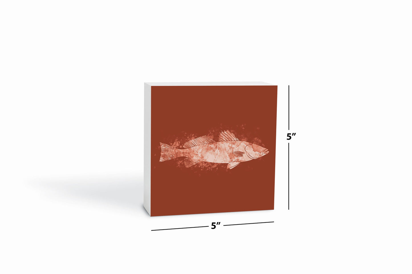 Louisiana Colorful Water Color Speckled Trout | Wood Block | Eaches | Min 4