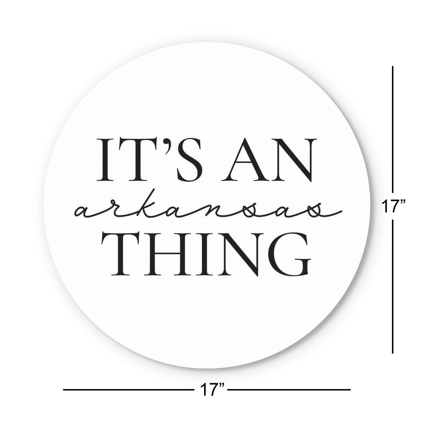 Minimalist B&W Arkansas Thing Quote | Wood Sign | Eaches | Min 1