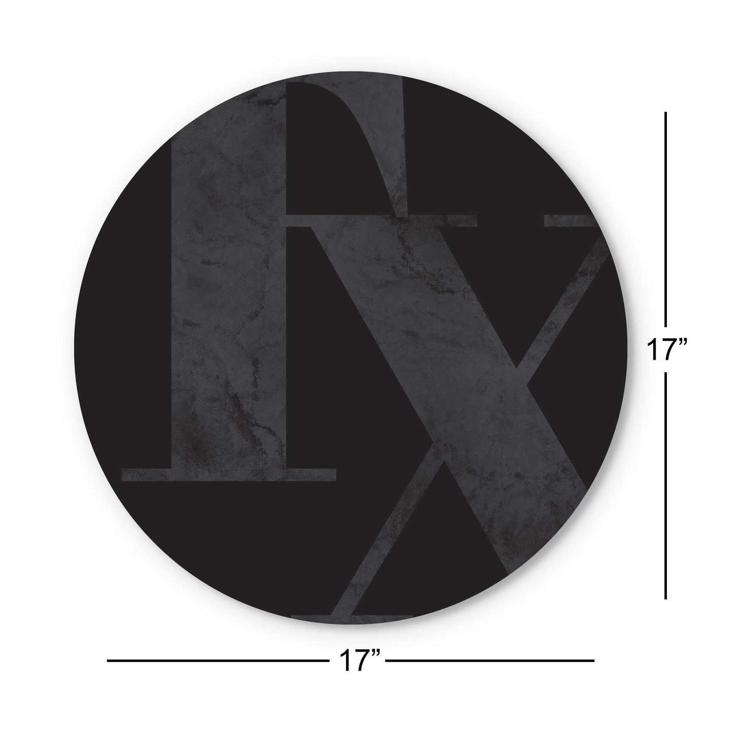 Modern Black Texas Initials | Wood Sign | Eaches | Min 1