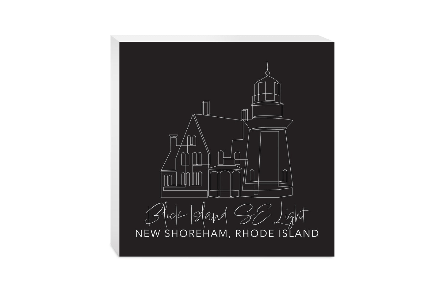 Black Block Island Se Light | Wood Block | Eaches | Min 2