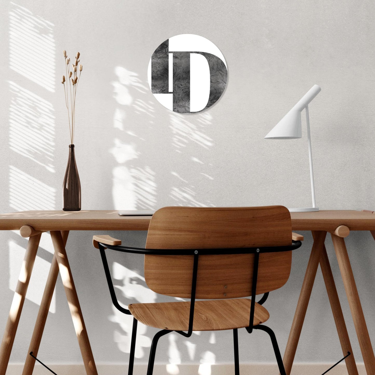 Minimalist B&W Idaho White Initials | Wood Sign | Eaches | Min 1