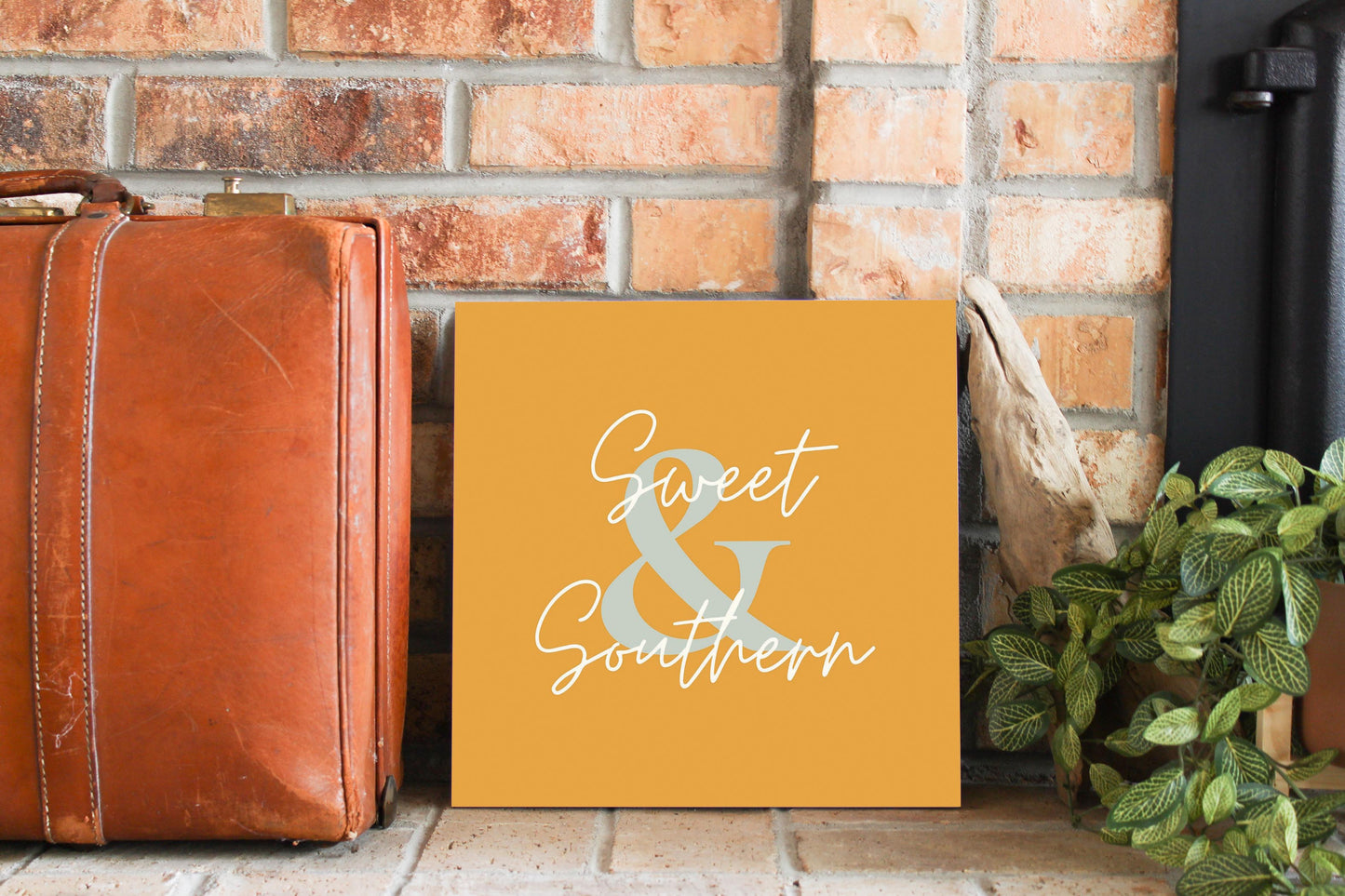Modern Minimalist Oklahoma Sweet Southern | Wood Sign | Eaches | Min 2