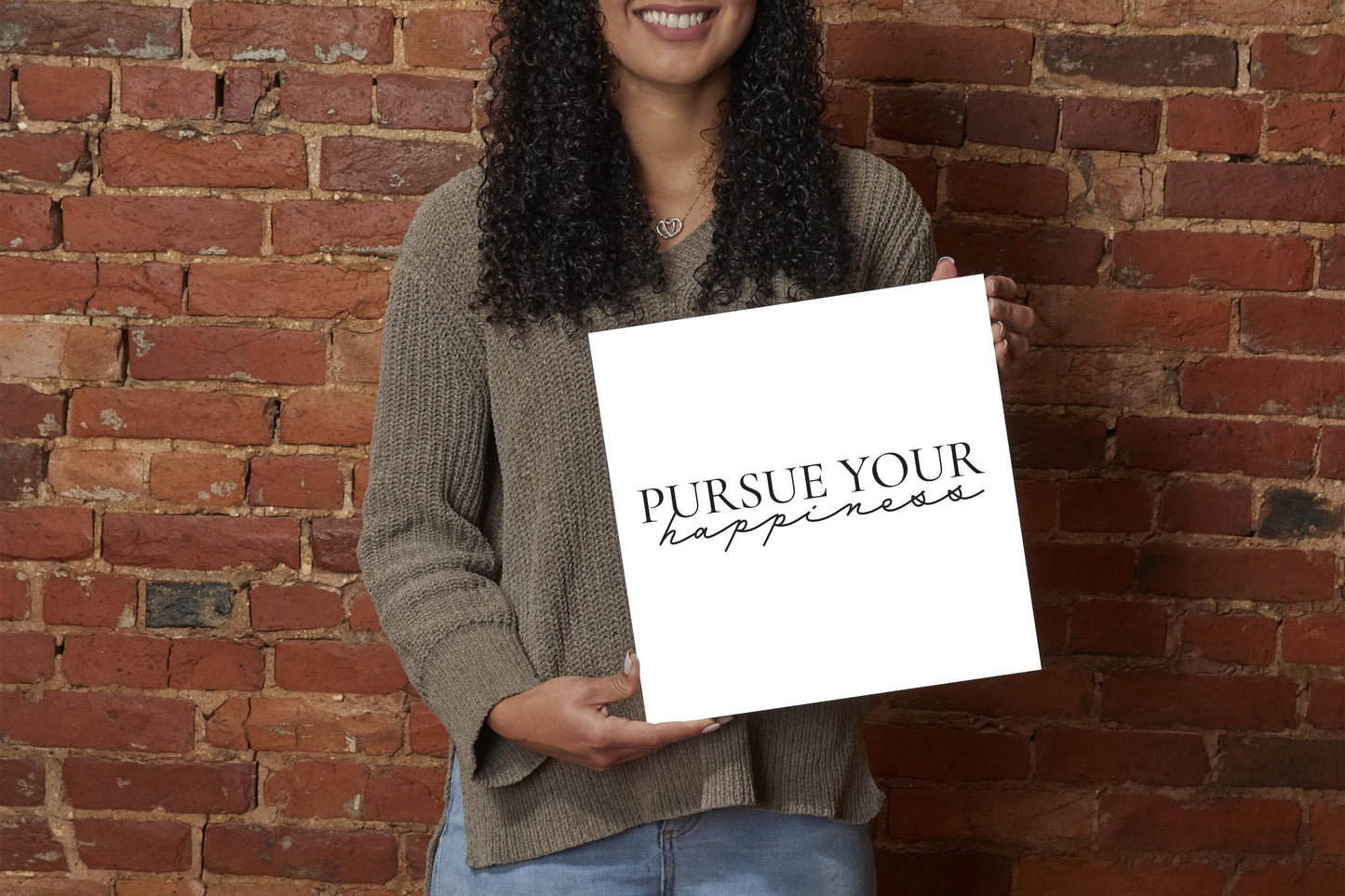 Minimalistic B&W Pennsylvania Happiness Quip | Wood Sign | Eaches | Min 2