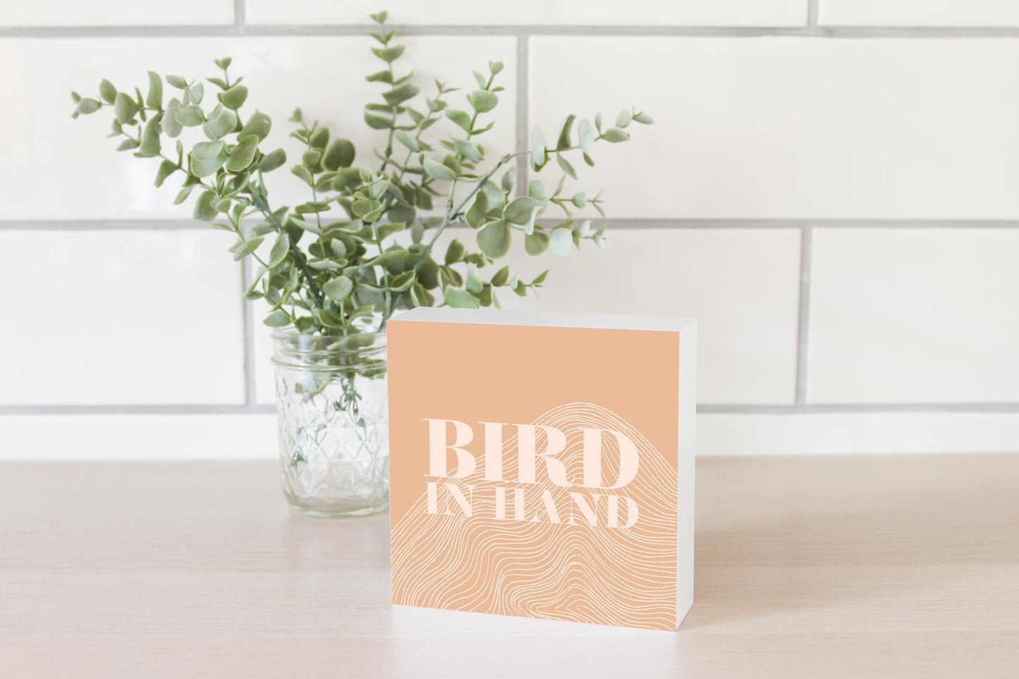 Modern Minimalist Pennsylvania Bird Quip | Wood Block | Eaches | Min 4