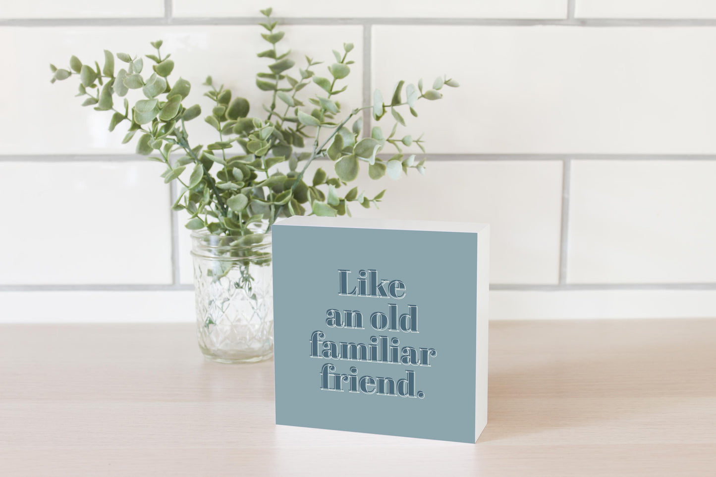 Modern Minimalist Arkansas Familiar Friend | Wood Block | Eaches | Min 4