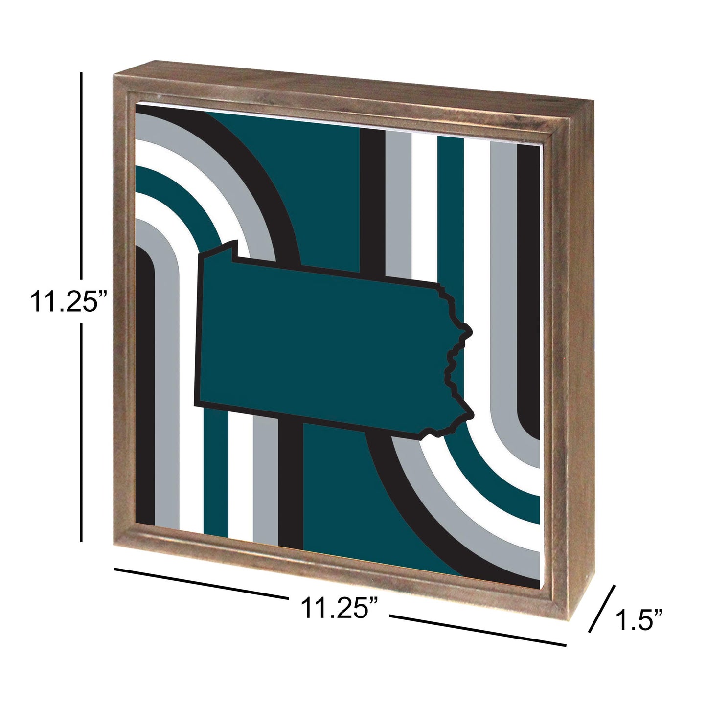 Modern Minimalist Pennsylvania Retro Shape | Wood Sign | Eaches | Min 1