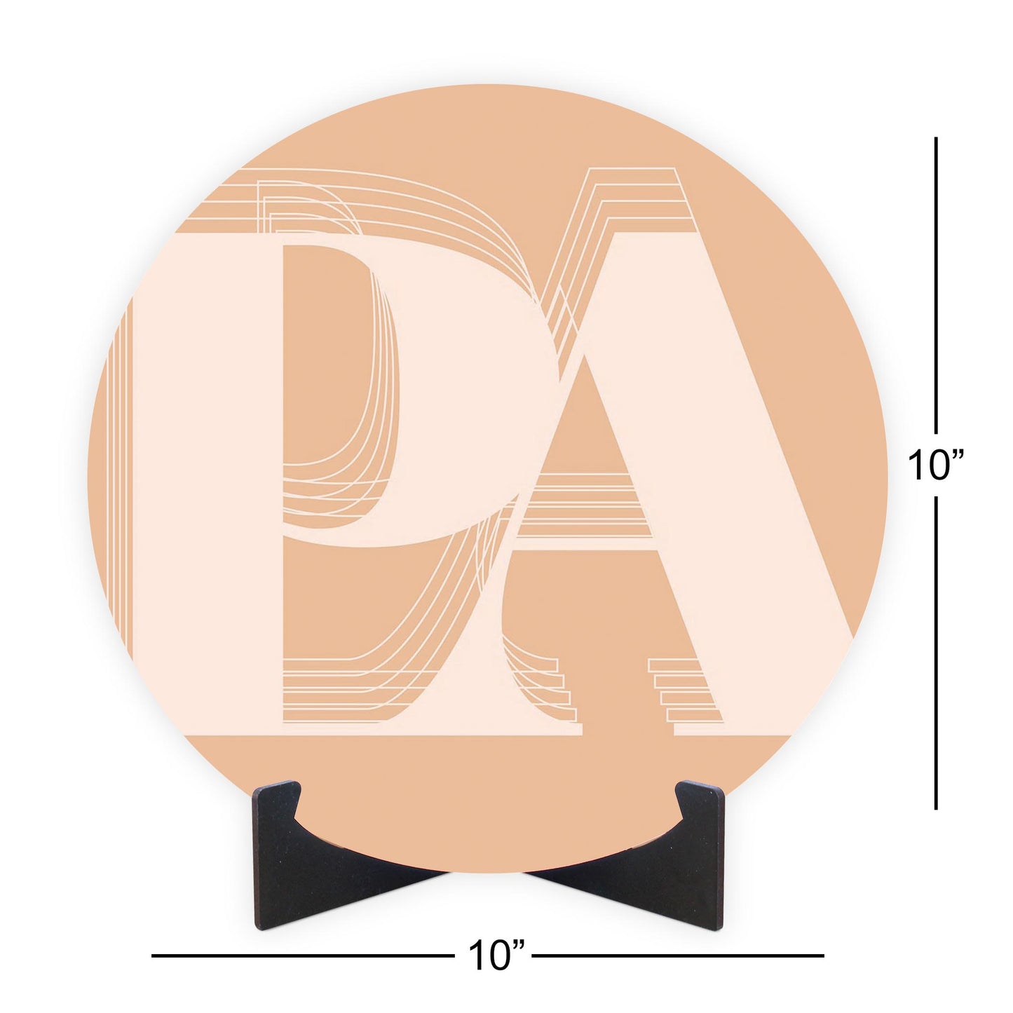 Modern Minimalist Pennsylvania Pa Initials Light | Wood Sign | Eaches | Min 1