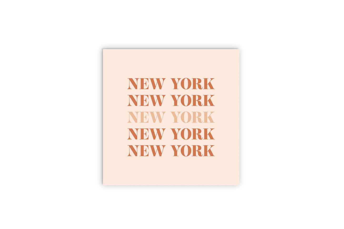 Modern Minimalist New York Repeated Light | Wood Sign | Eaches | Min 2