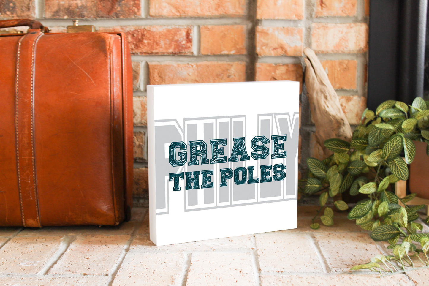 Modern Minimalist Pennsylvania Grease The Poles | Wood Block | Eaches | Min 2