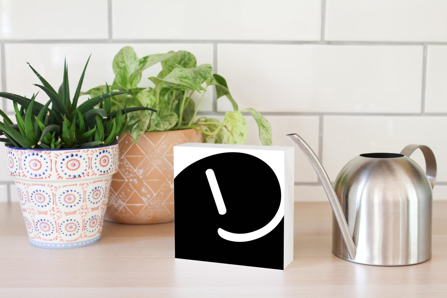 Fun Chunky Monogram E | Wood Block | Eaches | Min 4