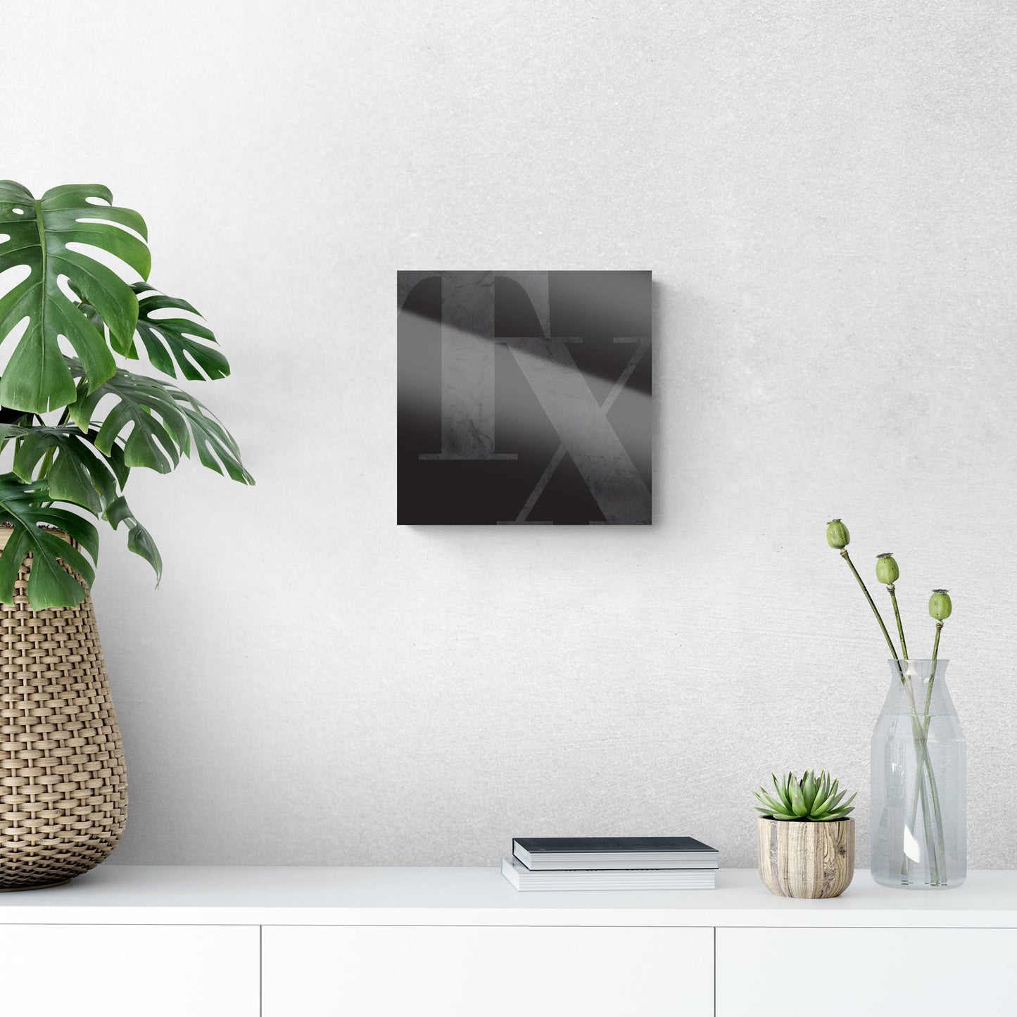 Modern Black Texas Initials | Hi-Def Glass Art | Eaches | Min 1