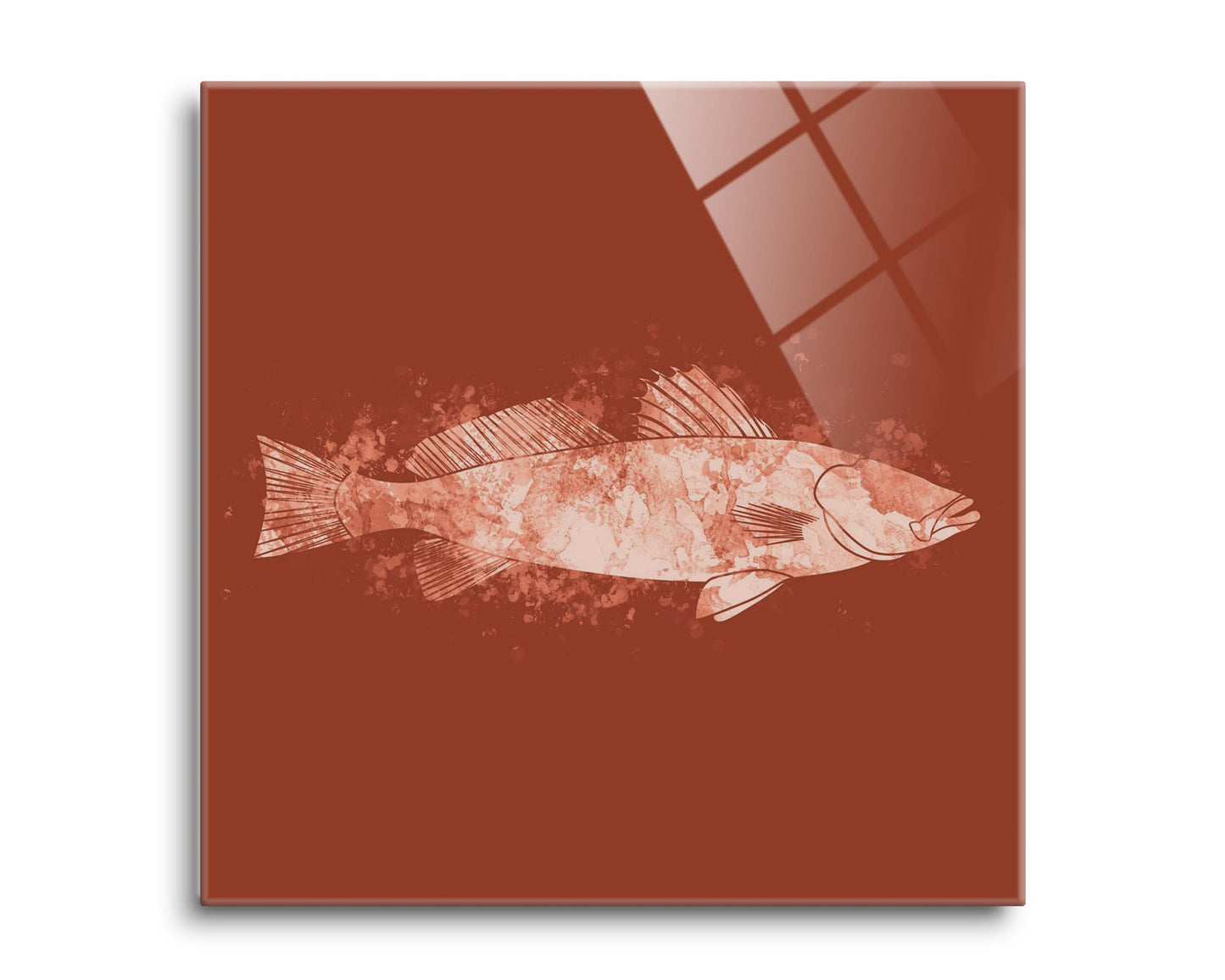 Louisiana Colorful Water Color Speckled Trout | Hi-Def Glass Art | Eaches | Min 2