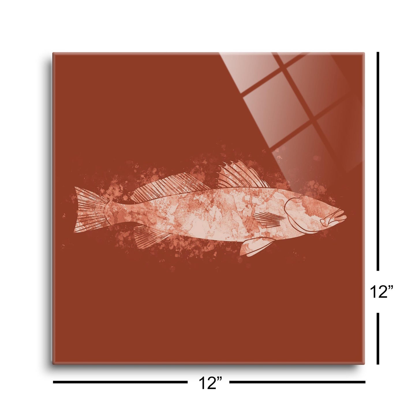 Louisiana Colorful Water Color Speckled Trout | Hi-Def Glass Art | Eaches | Min 1