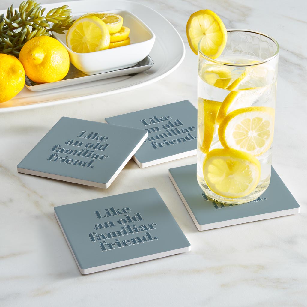Modern Minimalist Arkansas Familiar Friend | Absorbent Coasters | Set of 4 | Min 2