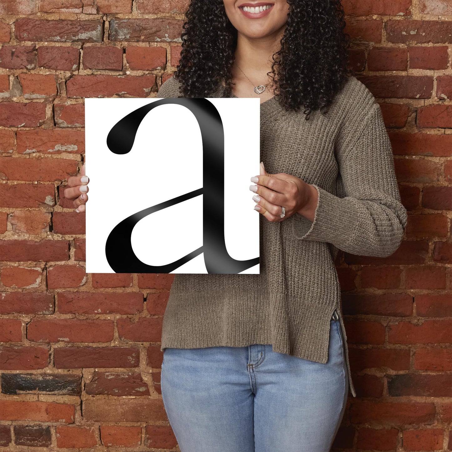 Minimal Monogram A | Hi-Def Glass Art | Eaches | Min 1