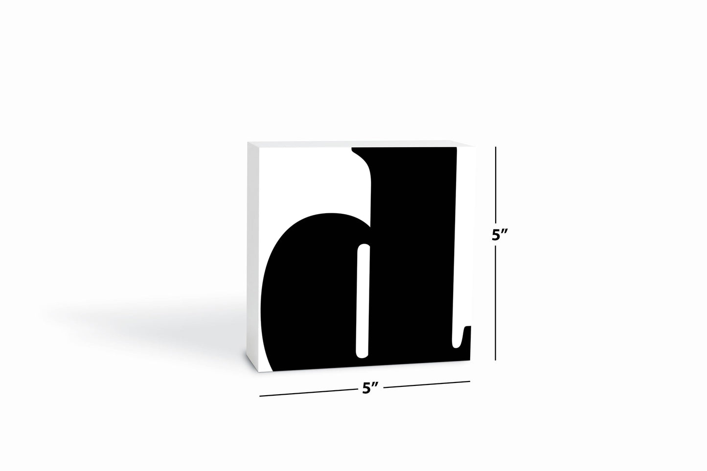 Fun Chunky Monogram D | Wood Block | Eaches | Min 4