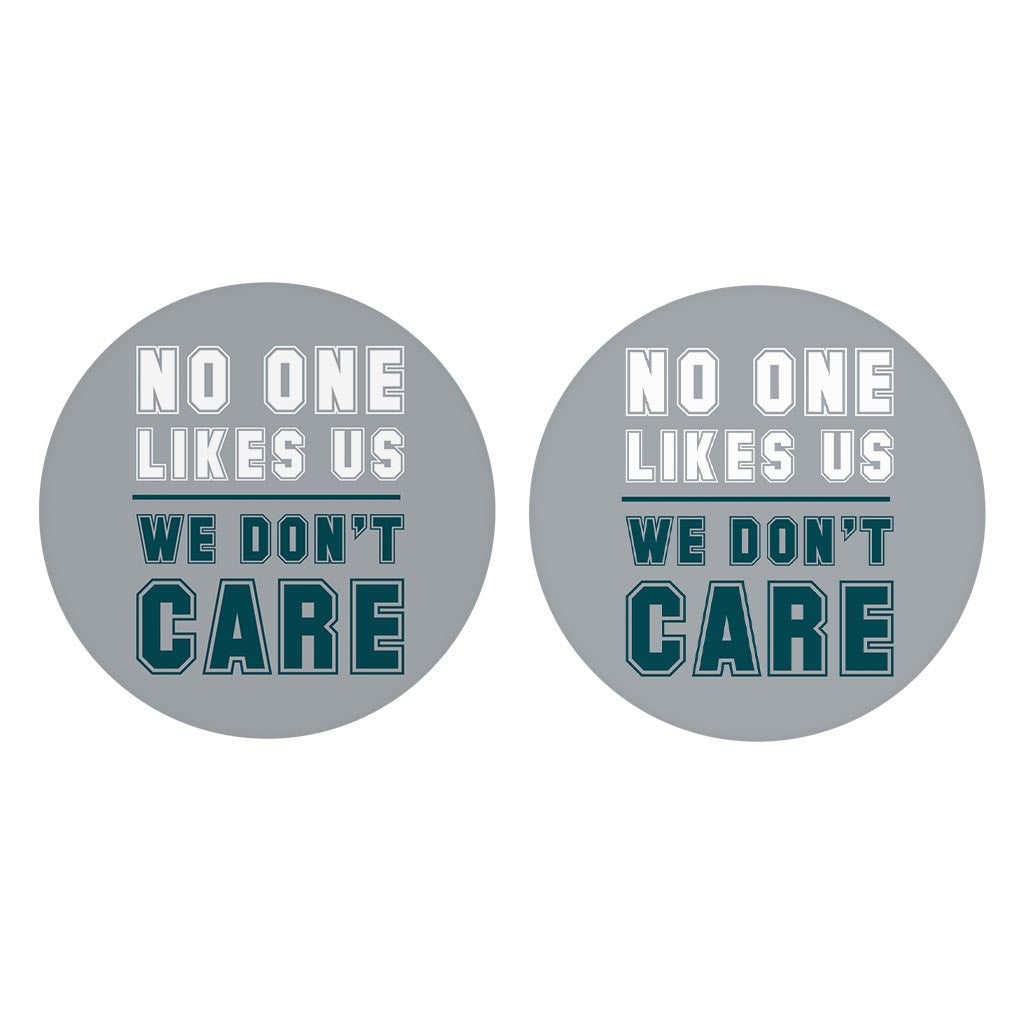 Modern Minimalist Pennsylvania We Dont Care| Absorbent Car Coasters | Set of 2 | Min 4