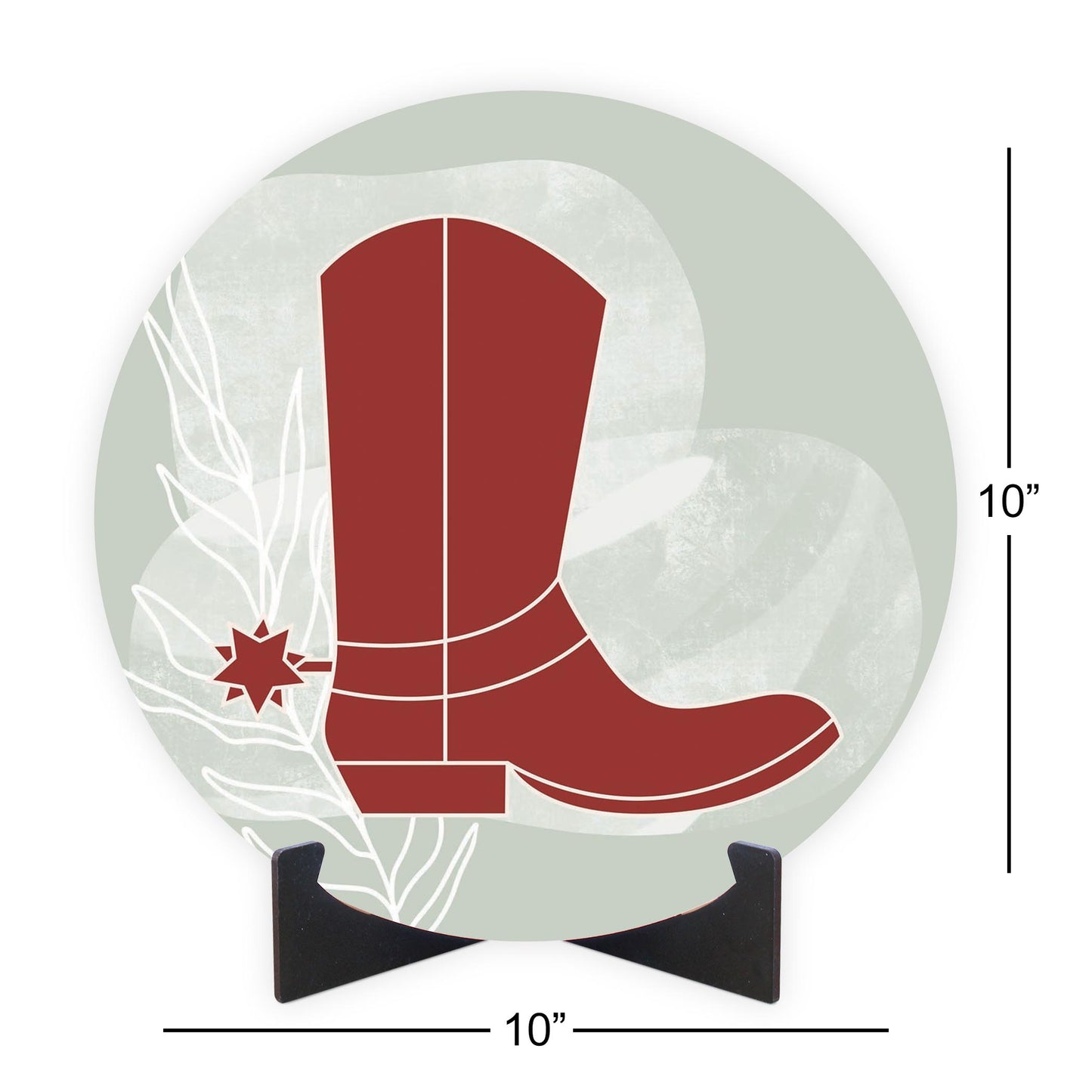 Modern Minimalist Oklahoma Boot | Wood Sign | Eaches | Min 1