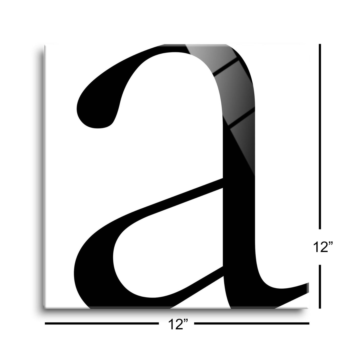 Minimal Monogram A | Hi-Def Glass Art | Eaches | Min 1