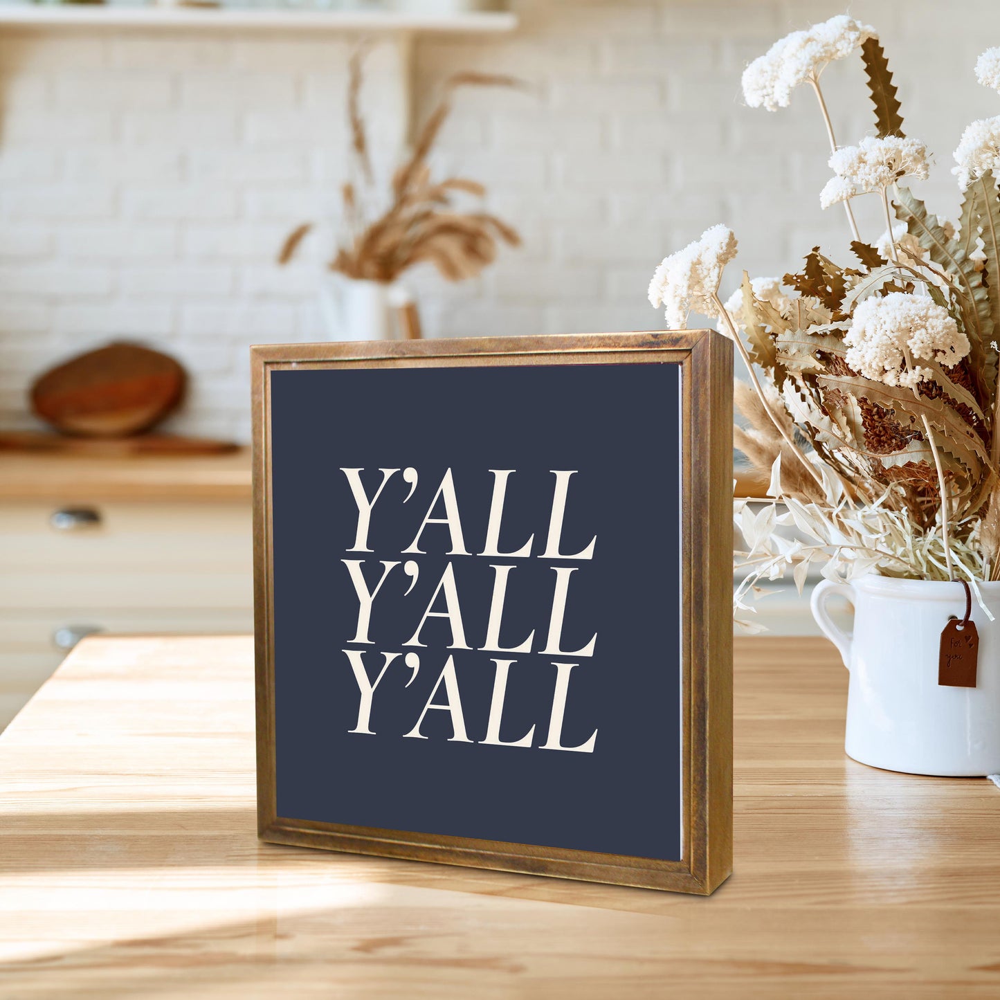 Modern Minimalist Texas Yall | Wood Sign | Eaches | Min 1