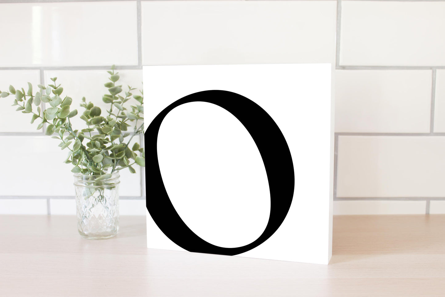 Minimal Monogram O | Wood Block | Eaches | Min 2
