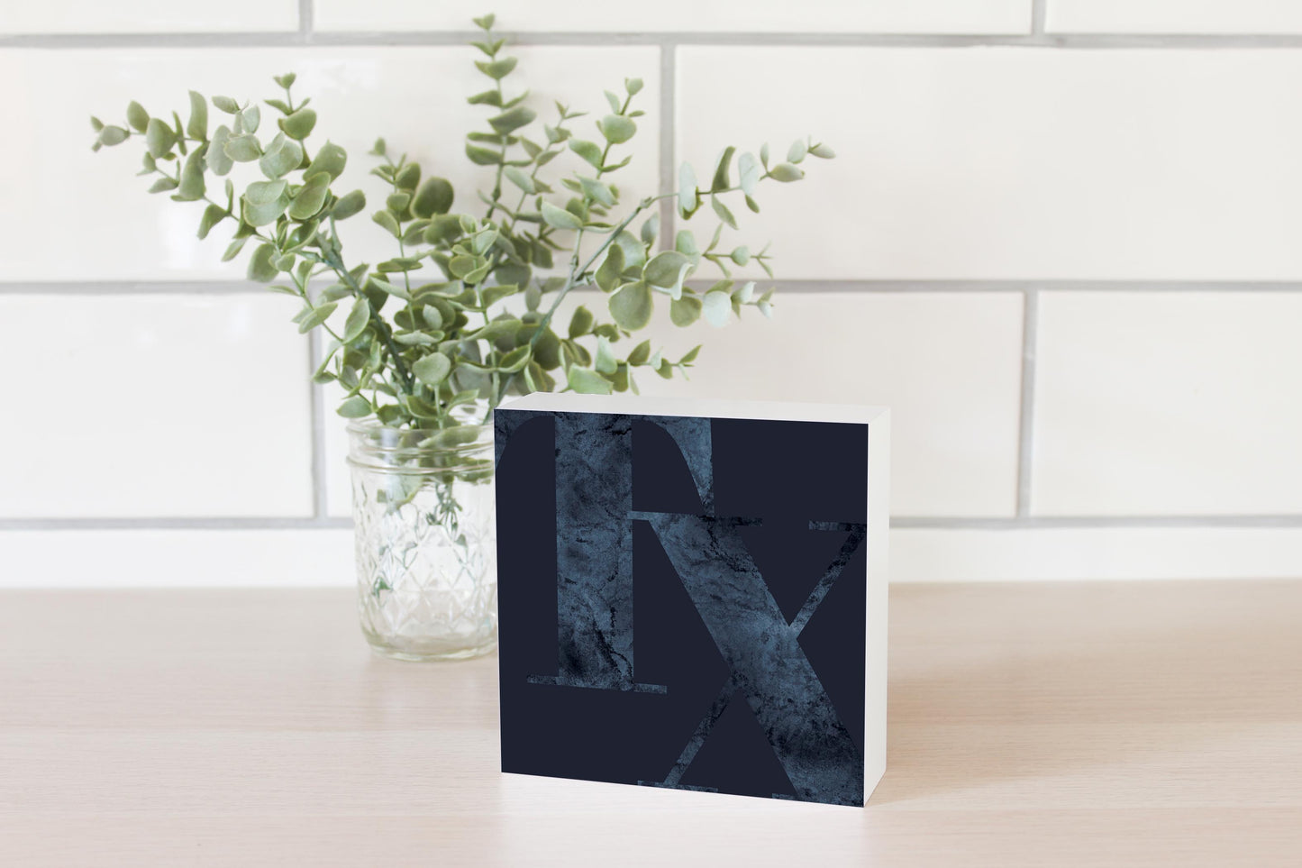 Modern Minimalist Texas Blue Tx| Wood Block | Eaches | Min 4