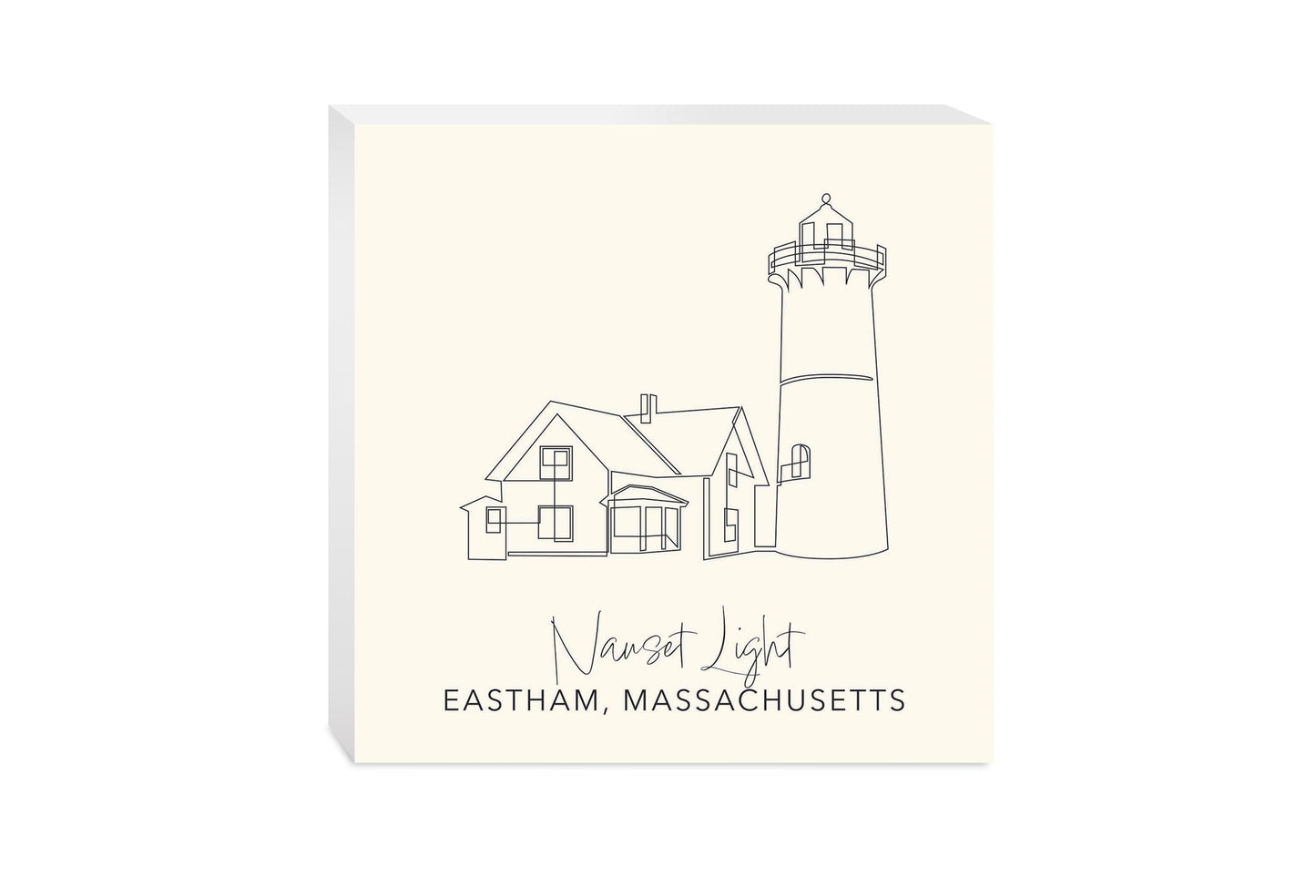 Cream Nauset Light | Wood Block | Eaches | Min 2