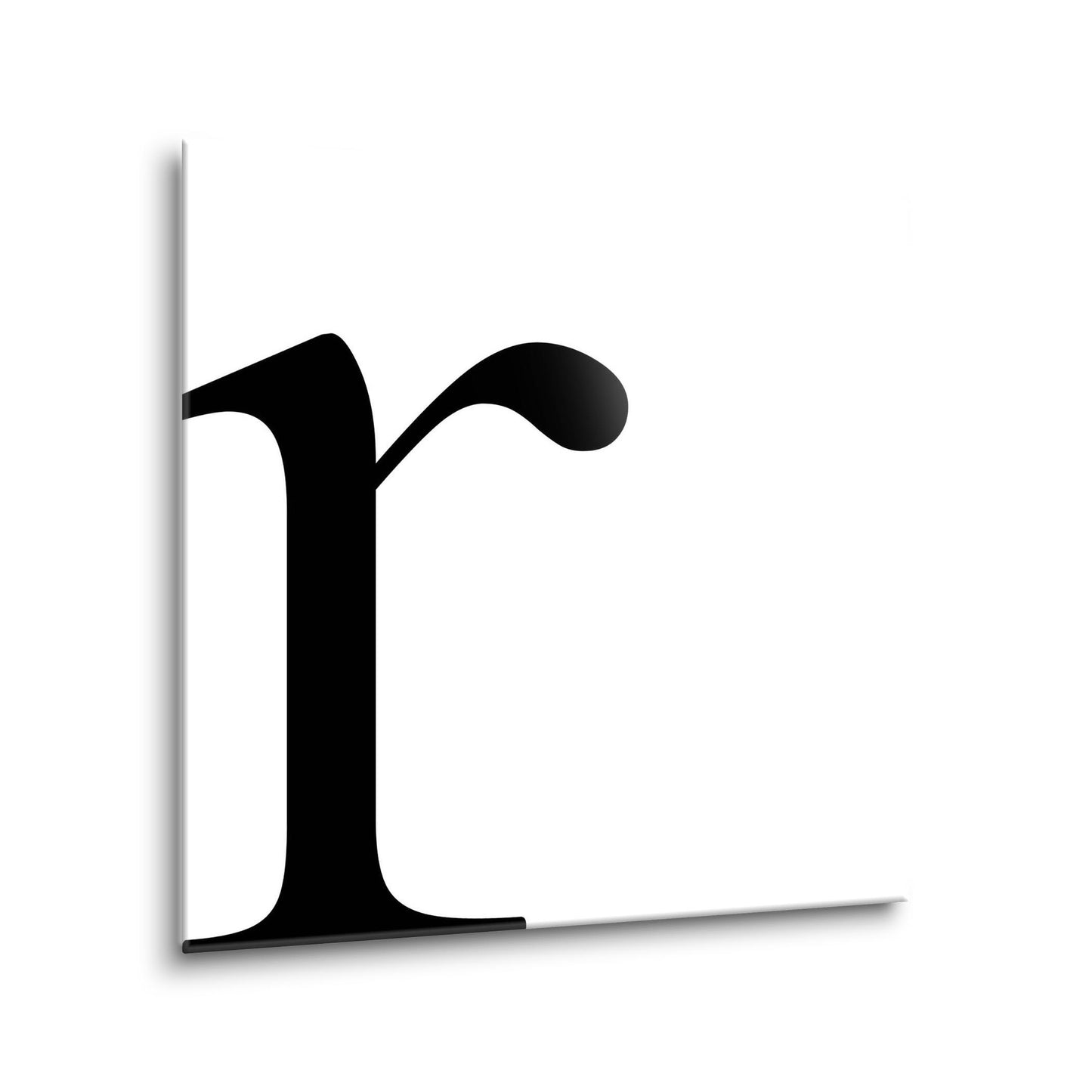Minimal Monogram R | Hi-Def Glass Art | Eaches | Min 1