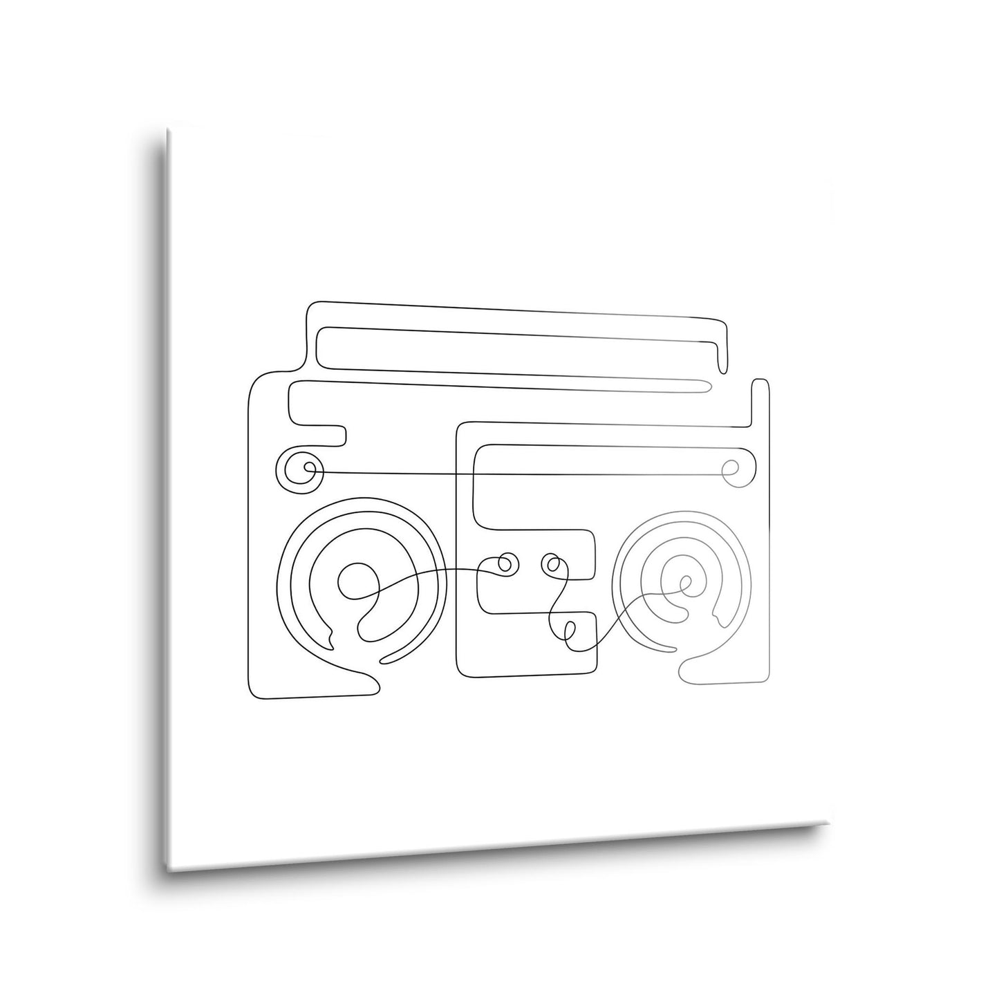 Minimalistic Music Line Drawings | Hi-Def Glass Art | Eaches | Min 1