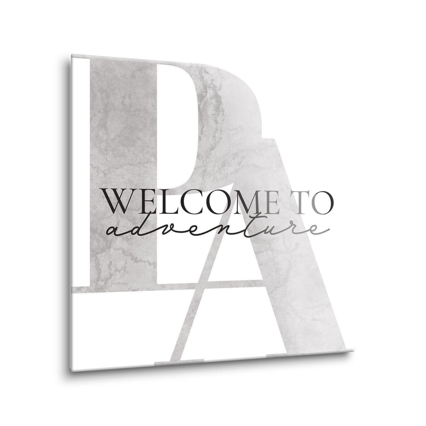 Minimalistic B&W Pennsylvania Adventure Quip | Hi-Def Glass Art | Eaches | Min 2