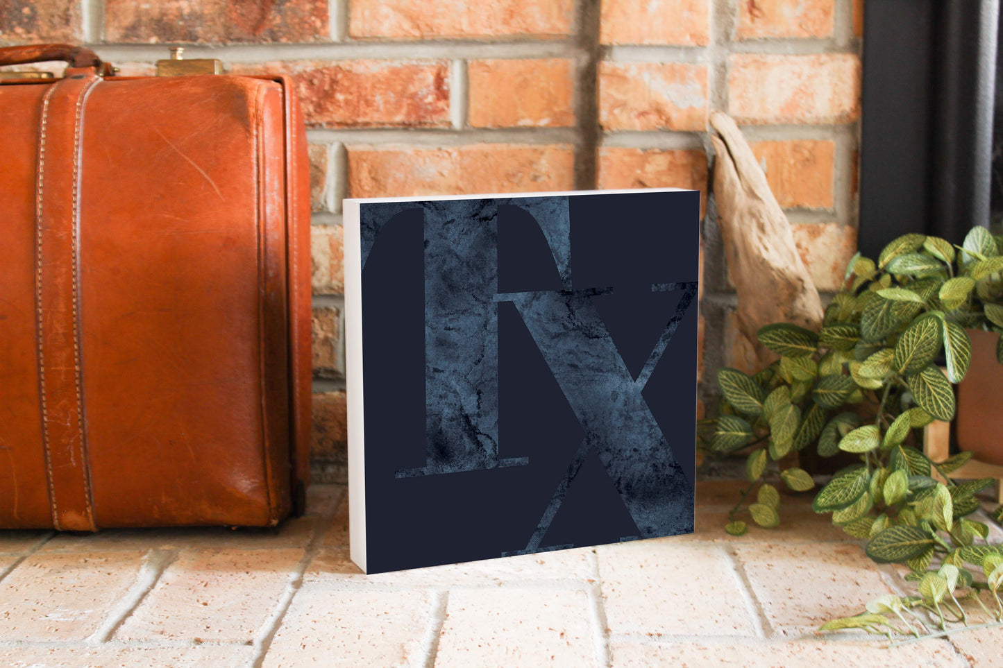 Modern Minimalist Texas Blue Tx | Wood Block | Eaches | Min 2