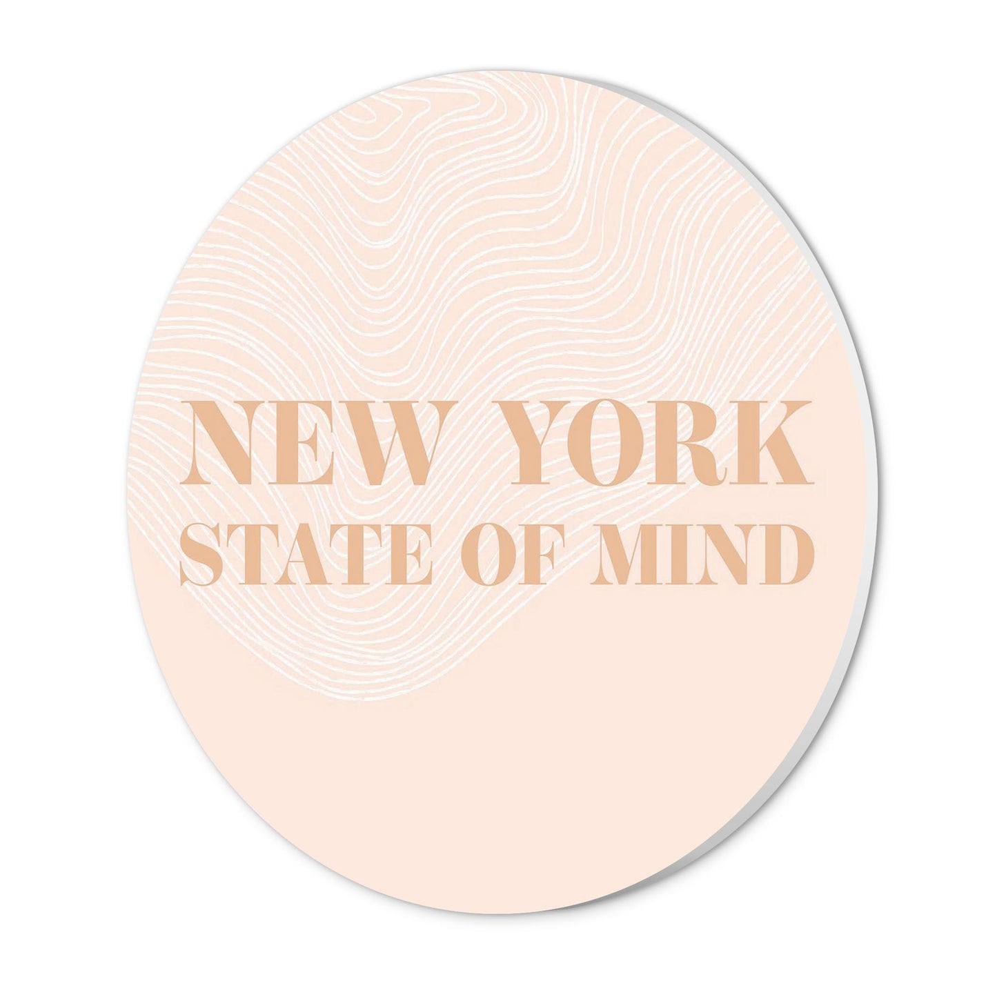 Modern Minimalist New York State Of Mind | Wood Sign | Eaches | Min 1