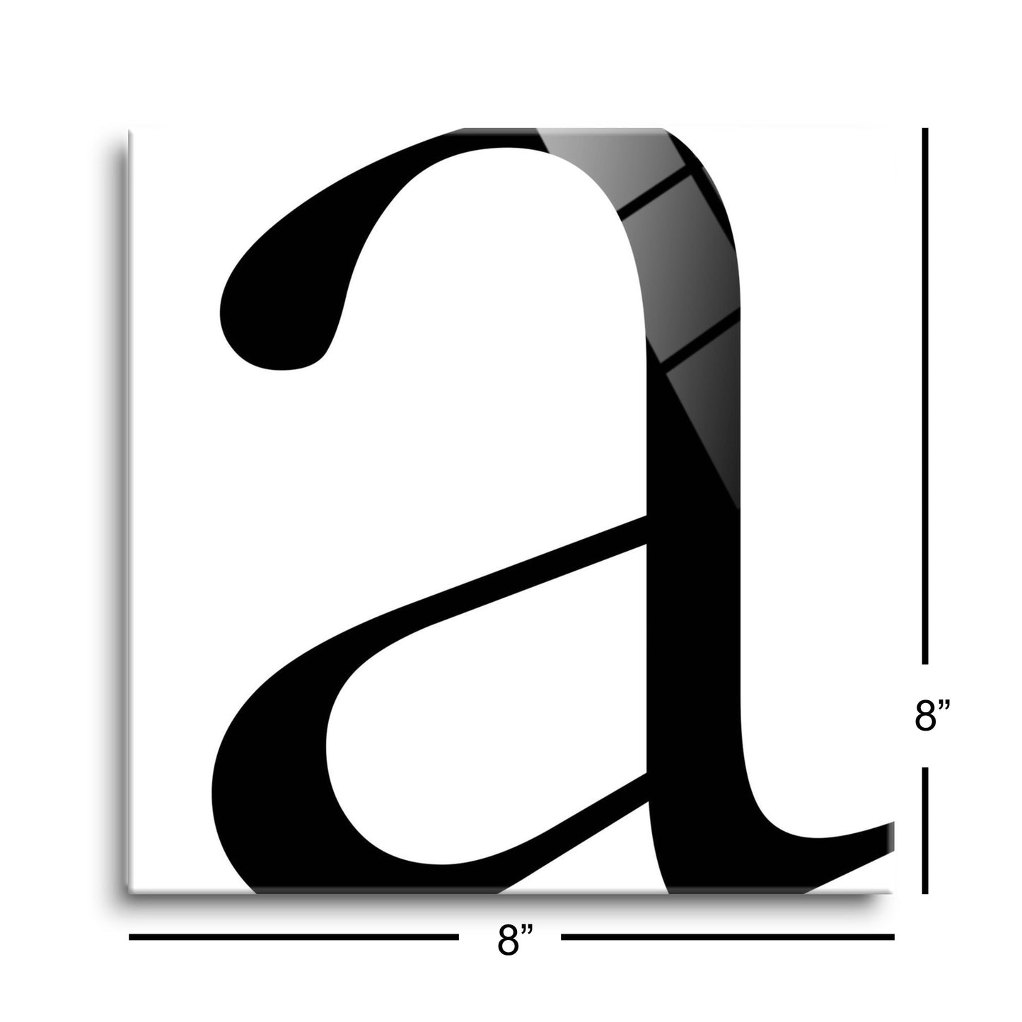 Minimal Monogram A | Hi-Def Glass Art | Eaches | Min 2