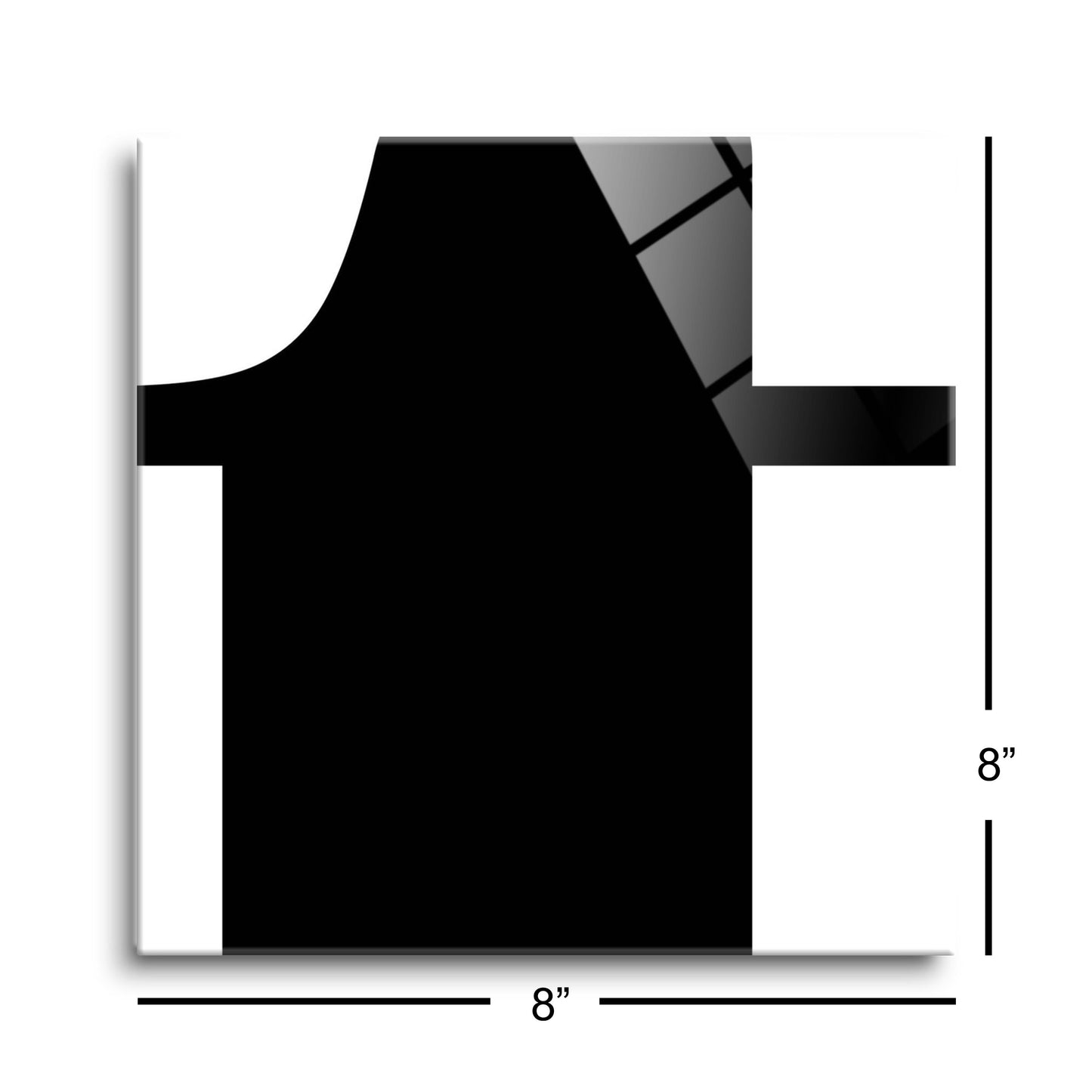 Fun Chunky Monogram T | Hi-Def Glass Art | Eaches | Min 2