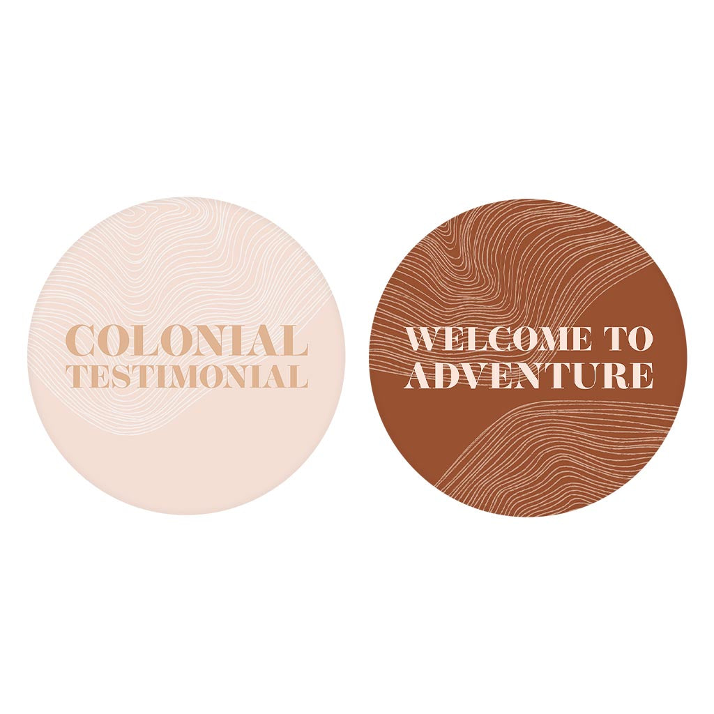 Modern Minimalist Pennsylvania Quips | Absorbent Car Coasters | Set of 2 | Min 4