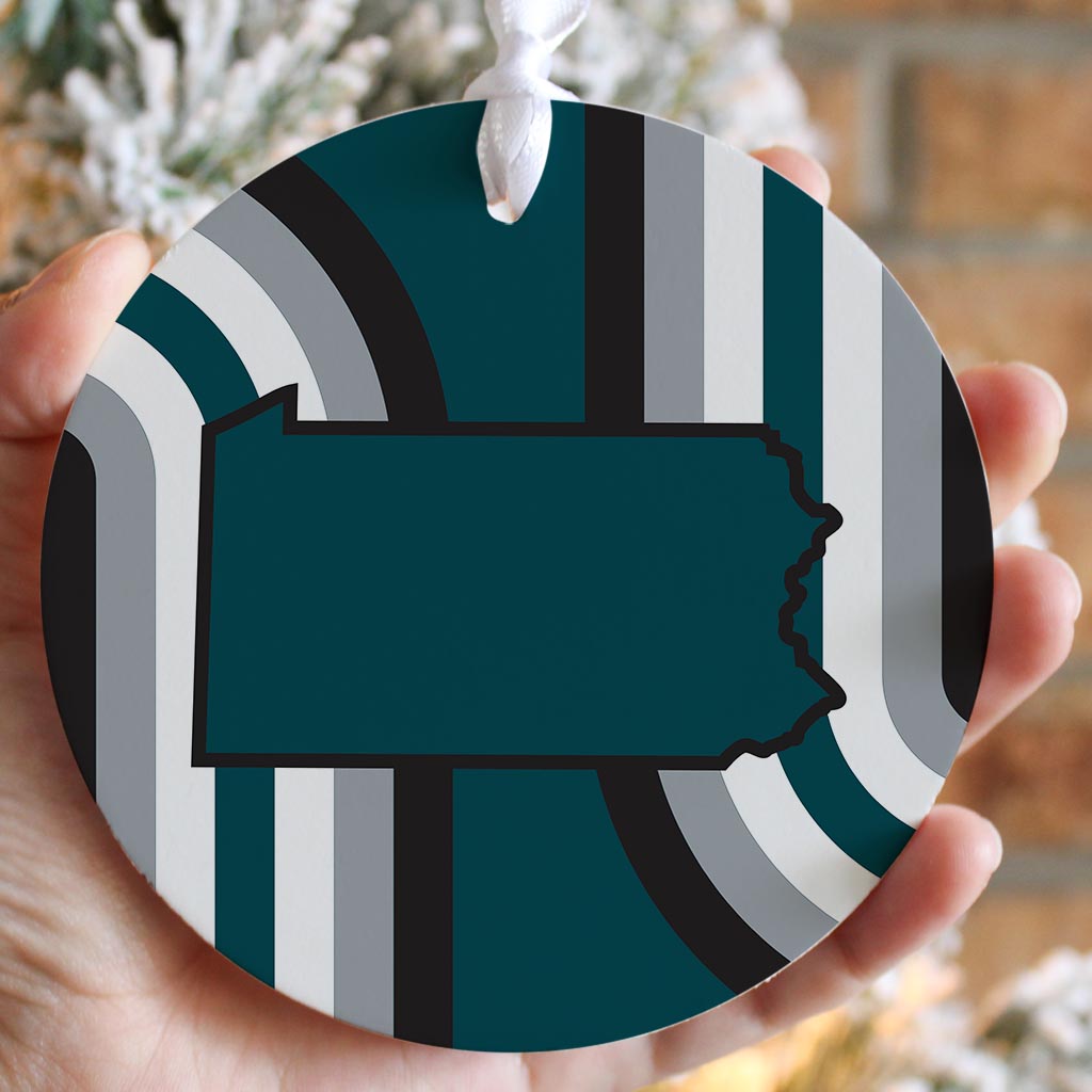 Modern Minimalist Pennsylvania Retro Shape| Wood Ornament | Eaches | Min 6