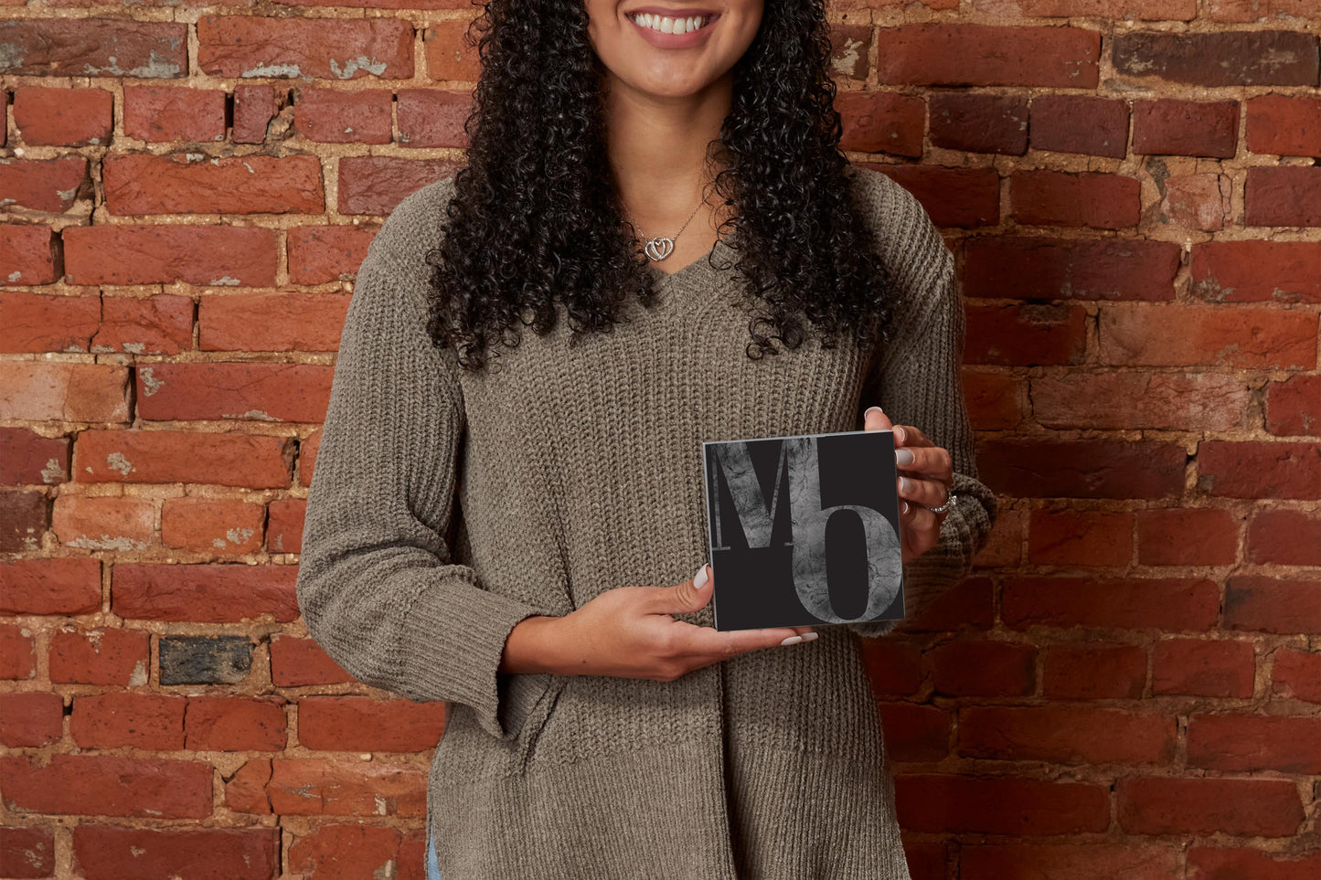Minimalist B&W Missouri Black Initials | Wood Block | Eaches | Min 4