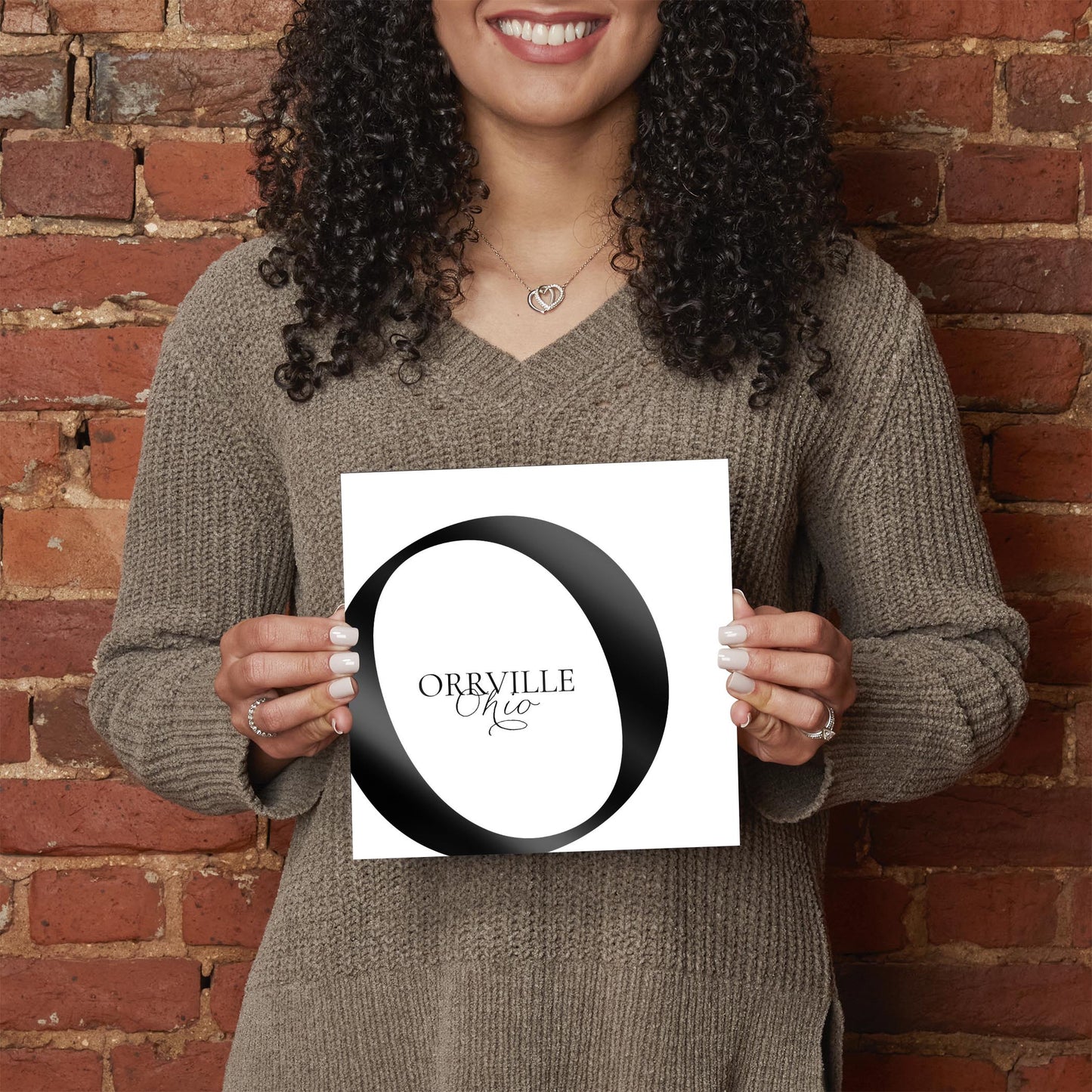 Orrville Oh Minimal Monogram | Hi-Def Glass Art | Eaches | Min 2
