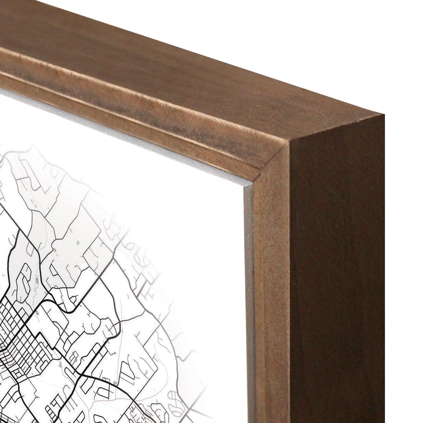 Minimalistic B&W Pennsylvania Pottstown Circle Map | Wood Sign | Eaches | Min 1