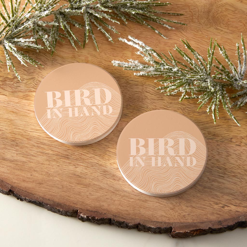 Modern Minimalist Pennsylvania Bird Quip | Absorbent Car Coasters | Set of 2 | Min 4