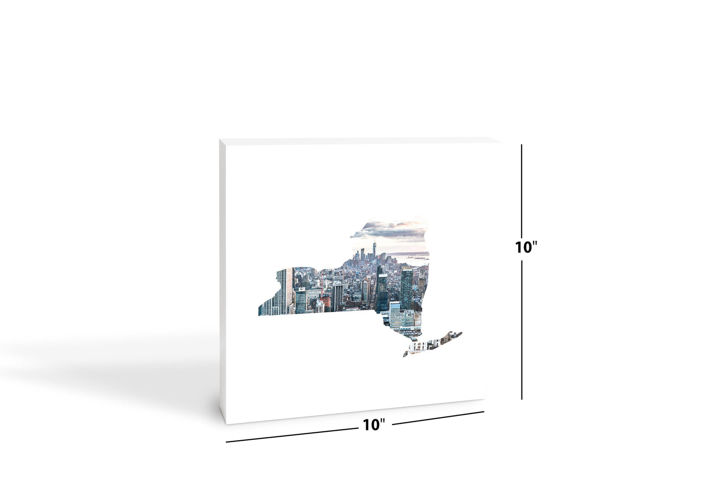 New York State Shape Picture | Wood Block | Eaches | Min 2